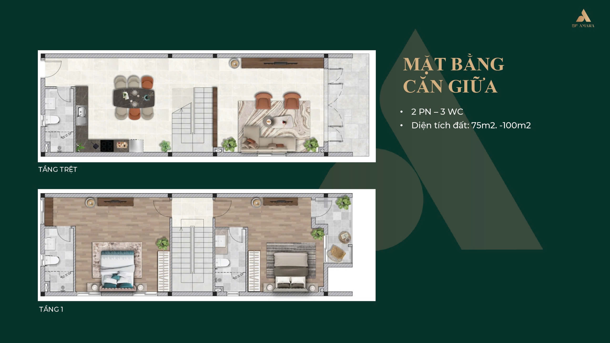 thiết kế nhà khu dân cư 5f amara