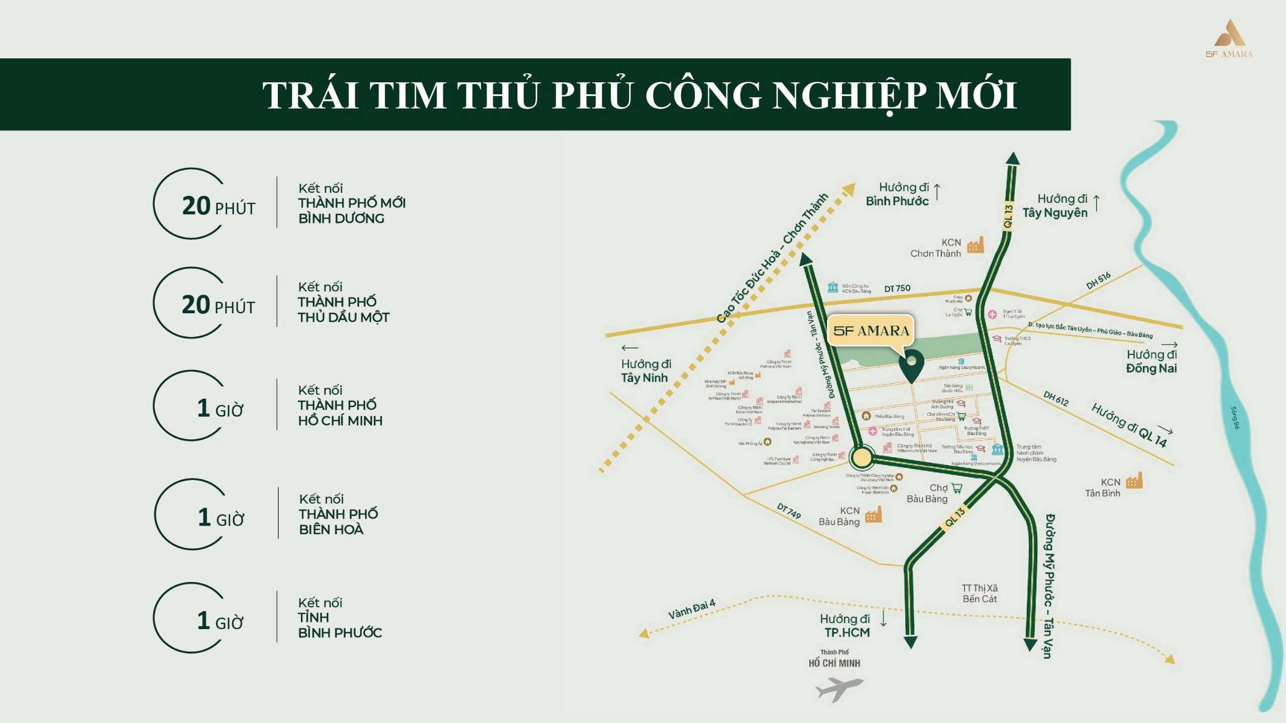 vị trí dự án khu dân cư 5f amara